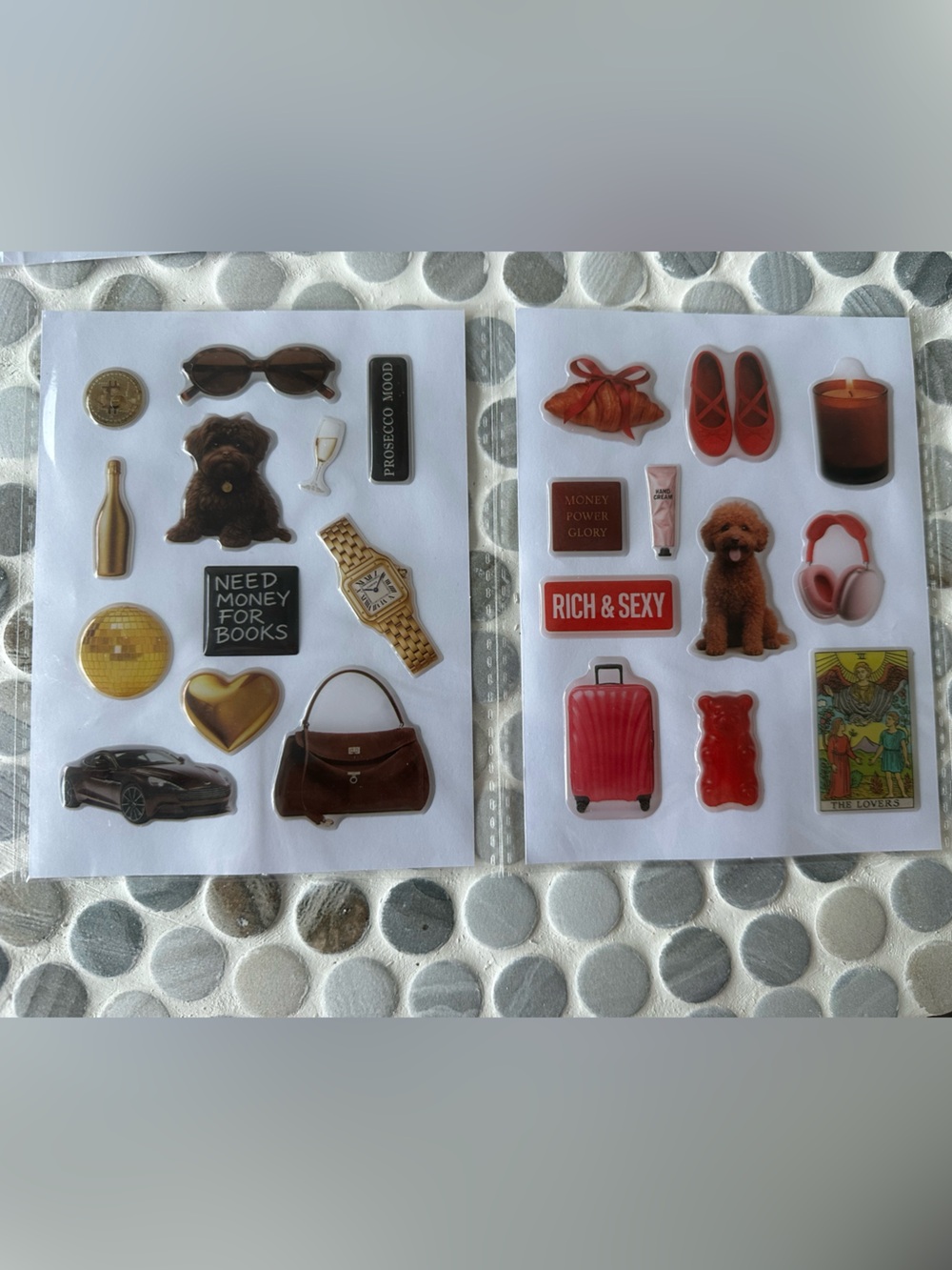 3D Sticker Sheet Stickers for Phones, Laptops